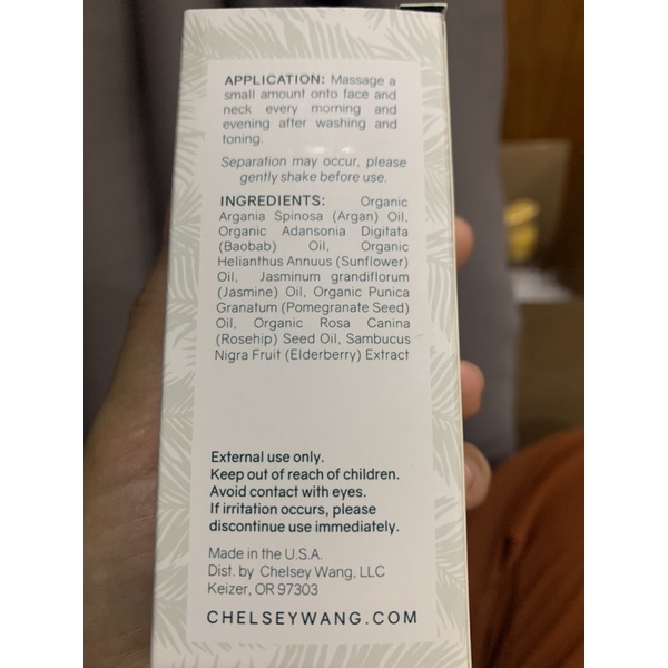 Dầu dưỡng Restoring Facial ChelseyWang 20ml