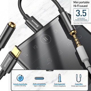 Cáp chuyển đổi Type C sang cổng 3.5mm Baseus L54 chính hãng