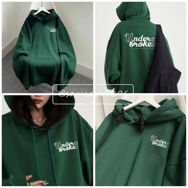 [ Rẻ vô địch ] Áo nỉ hoodie chất nỉ cotton form rộng - Under