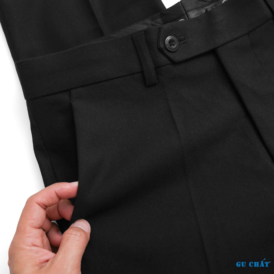 Quần Tây Nam GU CHẤT Cao Cấp, Form Ống Suông, Phong Cách Công Sở, Vải Mịn - QT01