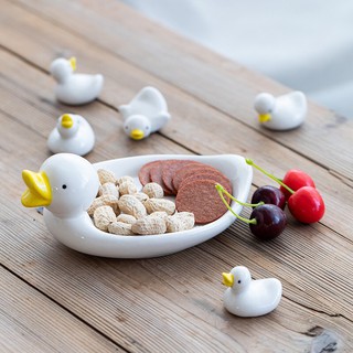 [CÓ SẴN] Bộ gác đũa Vịt sứ dẹt (bộ khay kèm 5 gác đũa)