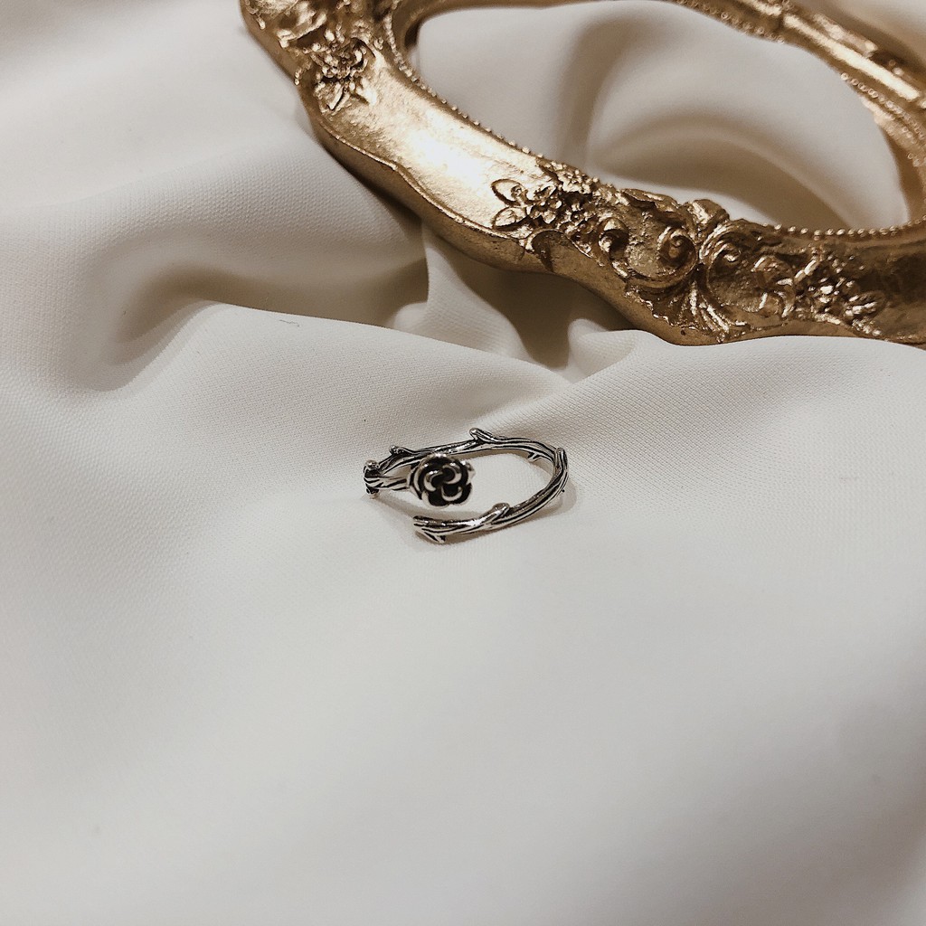 Nhẫn bạc SOFF CLUB S925 - Nhẫn họa tiết hoa hồng leo #2