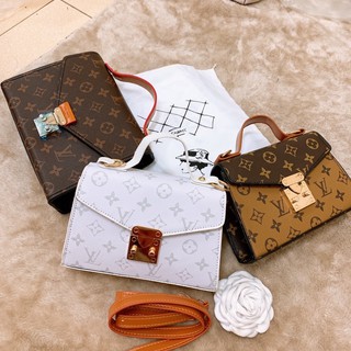 [Full Hộp] Túi Đeo Chéo Nữ Lv Dáng Cặp Quai Xách Có Video Ảnh Thật