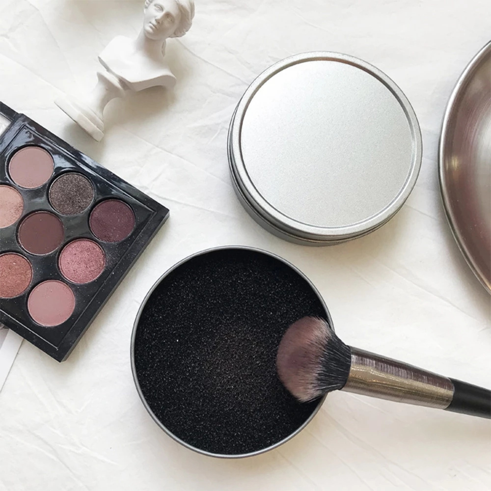 [Hàng mới về] Hộp mút làm sạch cọ trang điểm loại bỏ màu phấn nhanh chóng tiện lợi