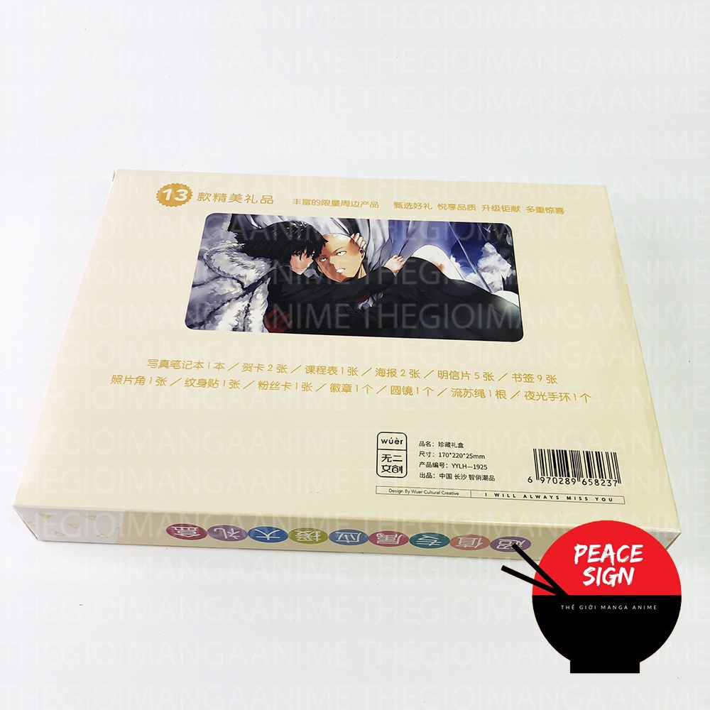 (80) Hộp quà tặng anime ONE PUNCH MAN Cú Đấm Hủy Diệt poster postcard bookmark banner One-Punch man