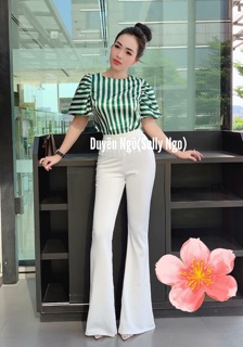 Quần ống loe đủ màu