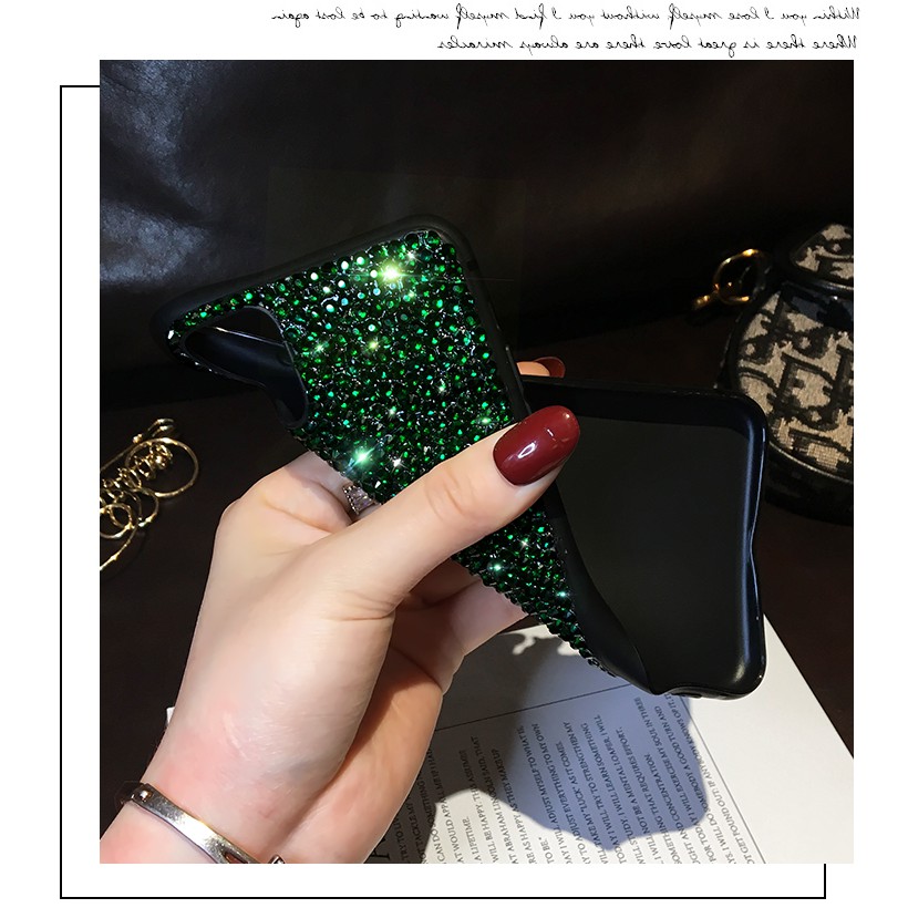 Nửa Đêm Kim Cương Giả Lấp Lánh Sang Trọng Cho iphone 14 12 pro max 13 pro max Vỏ