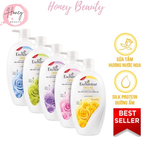 Sữa tắm hương nước hoa dưỡng da trắng min Enchanteur Charming/ Sensation/ Delightful/ Romantic/ Magi