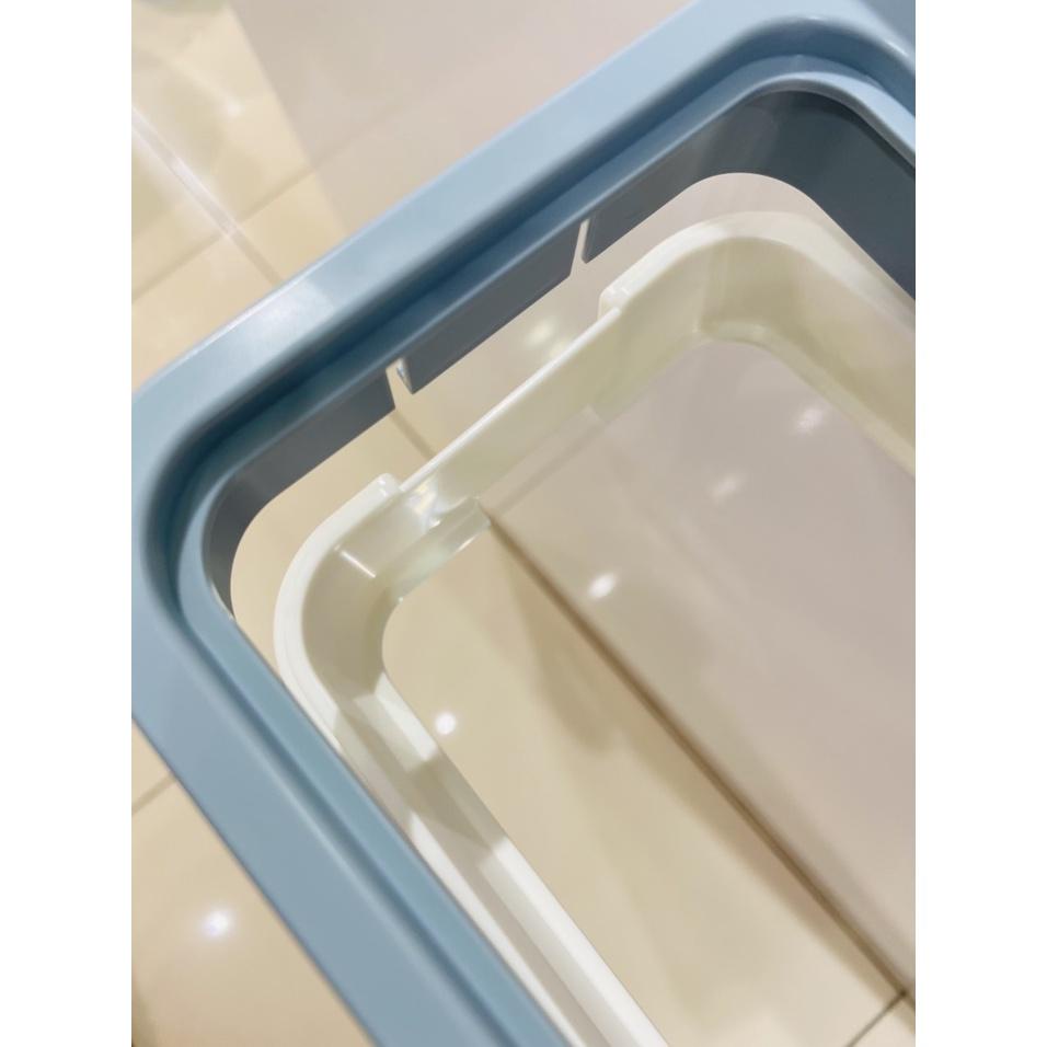 Kệ treo túi rác Hiro hàng xuất Nhật, thiết kế thông minh, nhựa nguyên sinh treo từ 2,5kg đến 3kg