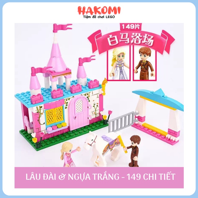 Bộ Đồ Chơi Lego Công Chúa - Mô Hình Lắp Ráp Lâu Đài, Phòng Ngủ Elsa Cho Bé Gái