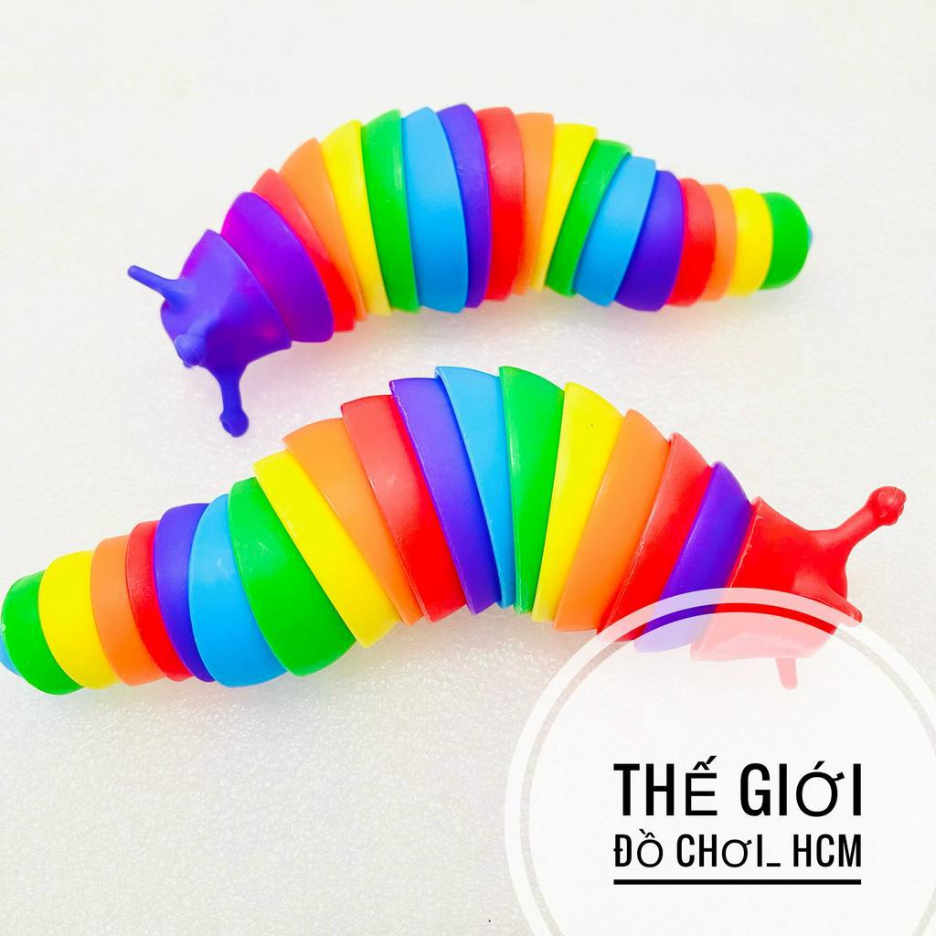 [RẺ- GIẢM STRESS] Đồ chơi con sâu phát sáng nhiều màu, vui nhộn, giúp giảm căng thẳng dành cho cả người lớn và trẻ em