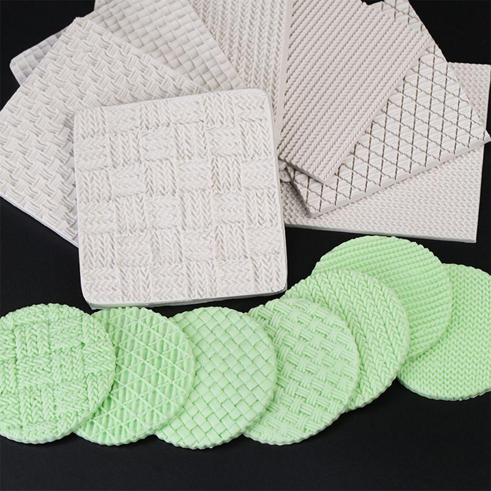 Khuôn Silicone Tạo Hình Đan Len Độc Đáo Trang Trí Bánh Kem DIY