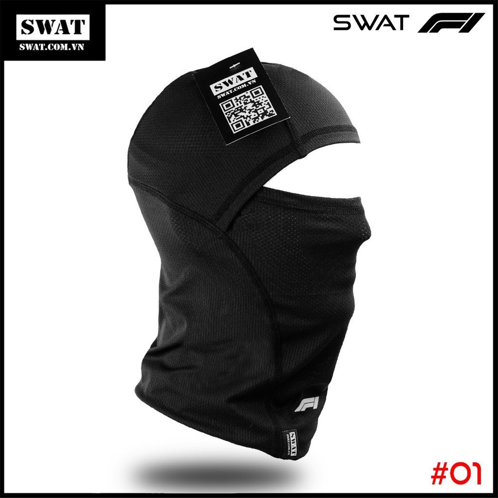 Khăn Ninja Trùm Đầu Swat F1 Thoáng Mát Vải Cao Cấp Co Dãn 4 Chiều Chống Nắng