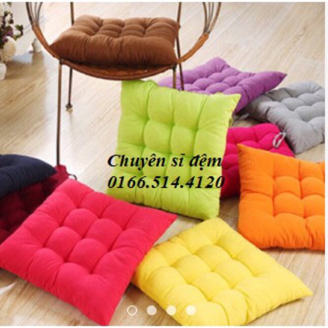 Đệm ngồi bệt 1 màu 40x40