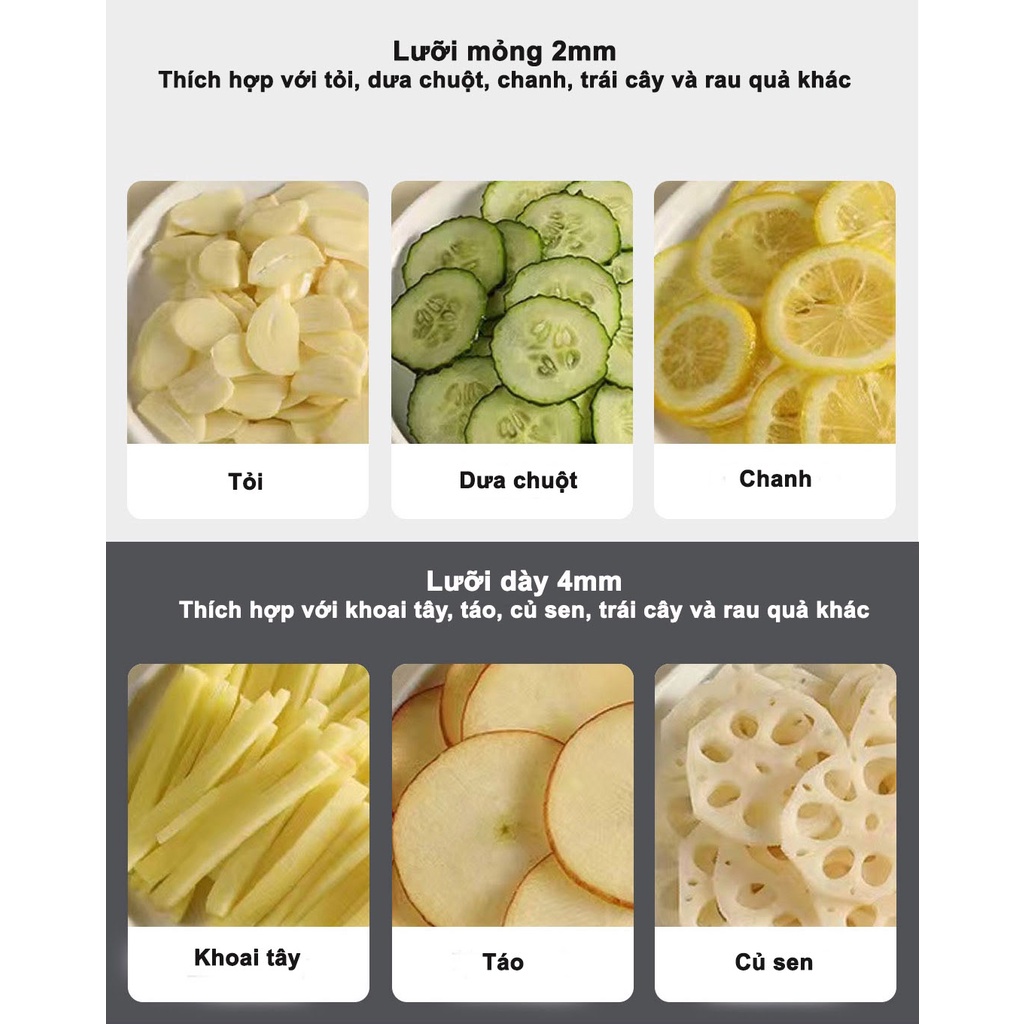 Dụng cụ cắt lát, bào sợi rau củ quả Choose Home