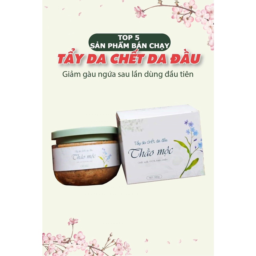 [CHÍNH HÃNG] Tẩy da chết da đầu giúp phục hồi tóc hư tổn, giảm gàu, nấm, ngứa
