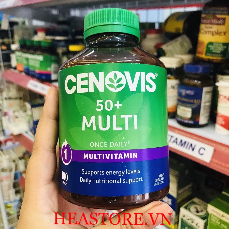 Viên Uống Cenovis Bổ Sung Vitamin C Multivitamin Và Minerals Khoáng Chất Cho Nam Và Nữ Once Daily