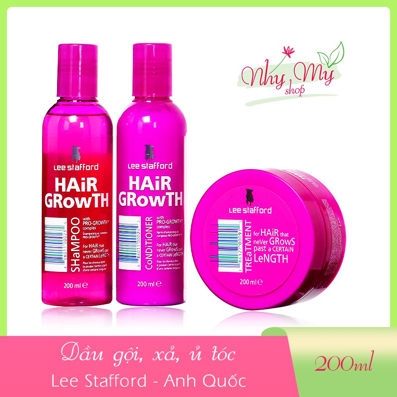 Dầu gội,xả kích thích mọc tóc Lee Stafford Hair Growth - Anh