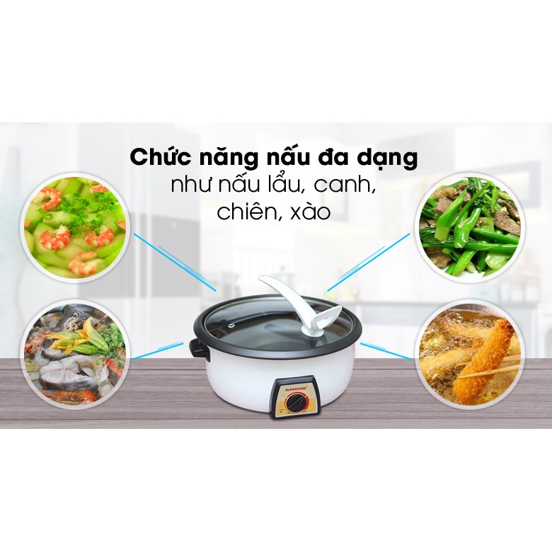 Nồi lẩu điện Sunhouse SHD 4521 3 lít