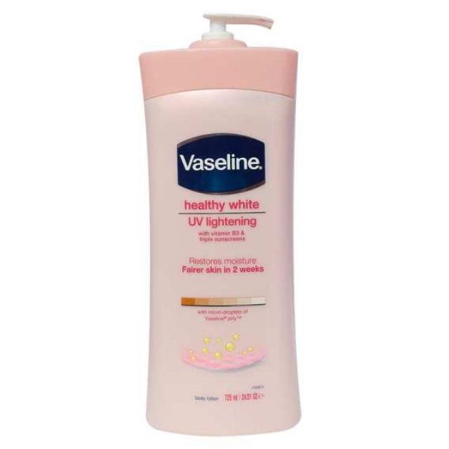 SỮA DƯỠNG THỂ VASELINE HEALTHY WHITE UV LIGHTENING BODY LOTION 725ML