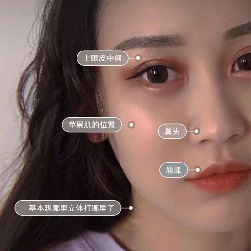 Bảng phấn bắt sáng tạo khối 3d lấp lánh dành cho mặt và cơ thể