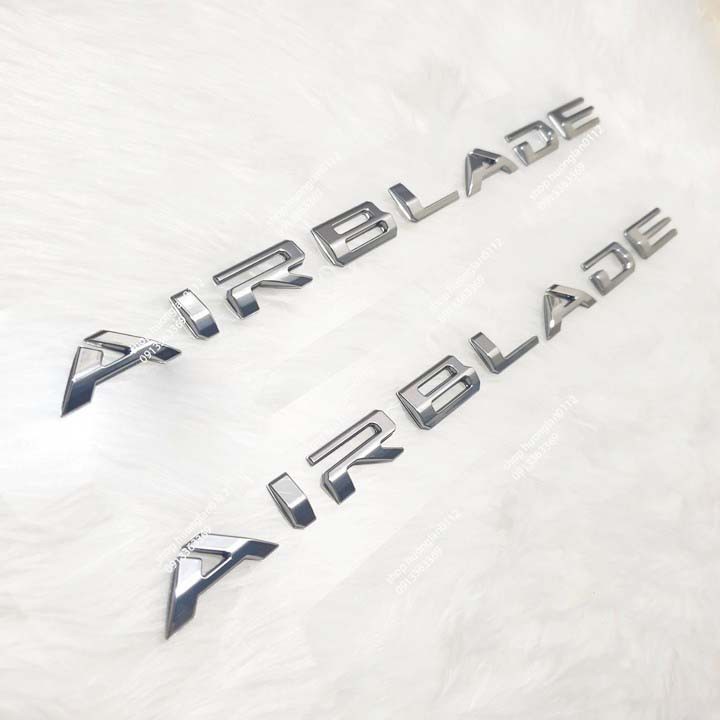 ( Hàng Chất, giá tốt ) Tem logo chữ nổi Air Blade ( giá 2 cái )