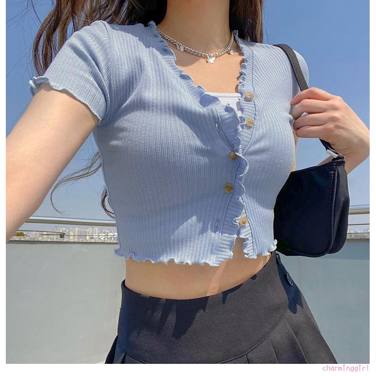 Áo Cardigan Ngắn Tay Quyến Rũ Thời Trang Dành Cho Nữ