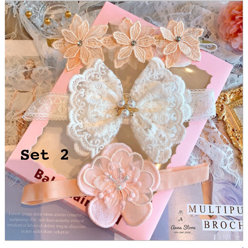 BDA 60 : Set 3 băng đô cho bé siêu xinh