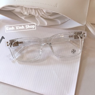 Kính mắt thời trang dáng chữ nhật unisex cho nam nữ phong cách hoàng gia