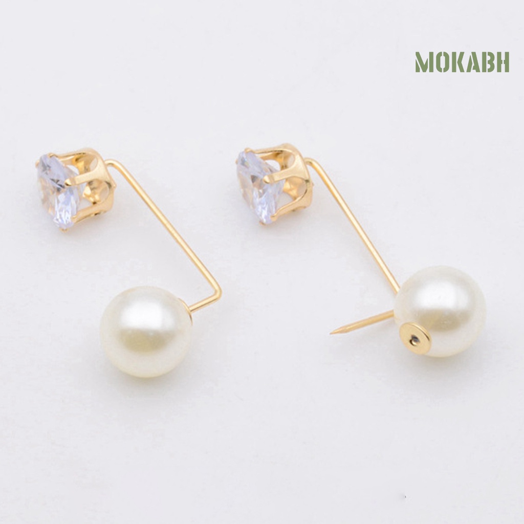 Ghim Cài Áo Hình Bông Hoa Đính Ngọc Trai Nhân Tạo Thời Trang