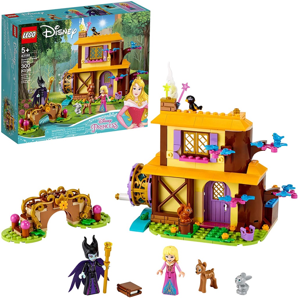 Đồ chơi LEGO Disney - Ngôi nhà trong rừng của Aurora mã 43188 gồm 300 chi tiết