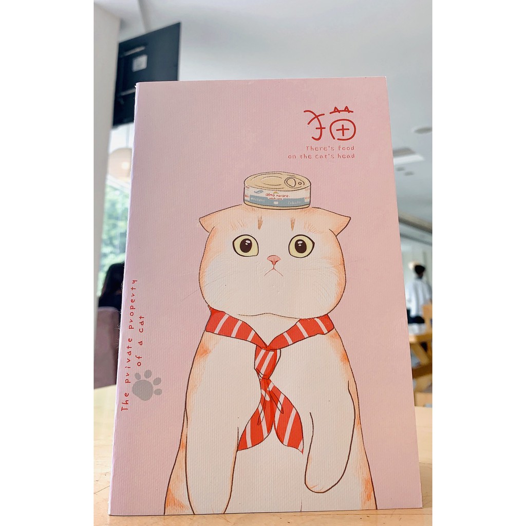 SỔ NOTEBOOK NHẬT KÝ KHỔ A5 MÈO HỒNG XINH XẮN