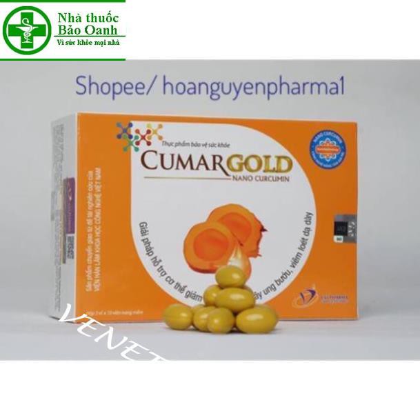 Viên nghệ nano Cumargold CVI - Hộp 30 viên