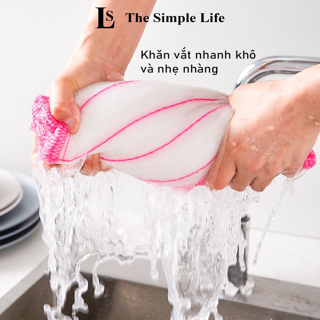 Khăn lau bếp siêu thấm, khăn lau chén đĩa, tay, lau nhà, bếp 5 lớp siêu sạch đa năng, mềm mịn, cao cấp [CHÍNH HÃNG]