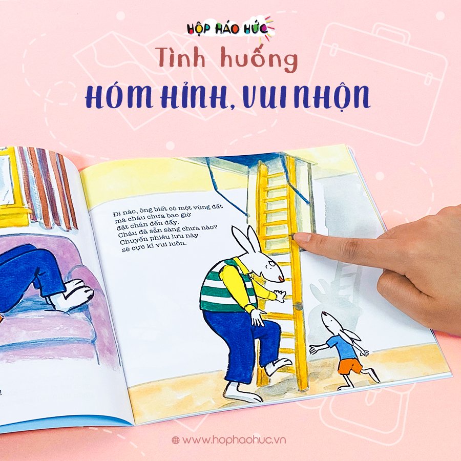 Sách Phiêu Lưu Cùng Ông cho bé 3-6 tuổi - Cùng Thỏ Bram tham gia chuyến phiêu lưu đầy hấp dẫn cùng Ông Nội