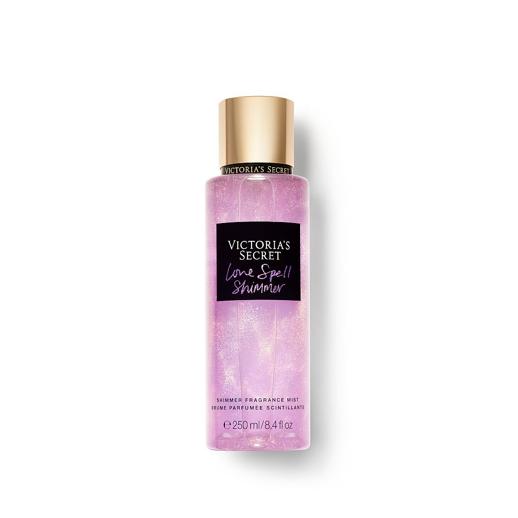 [236ml] Love Spell Shimmer - Sữa dưỡng thể toàn thân có kim tuyến, Hàng Victorias Secret USA