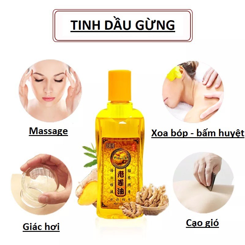 ✈️[Freeship] Tinh dầu Gừng massage body [Massage spa]