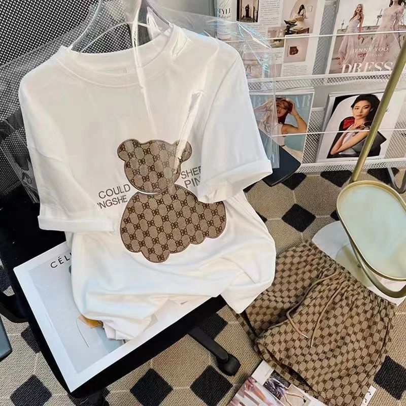 Bộ Đồ Ngủ Ngắn Tay Thời Trang Mùa Hè Giản Dị Dành Cho Nữ