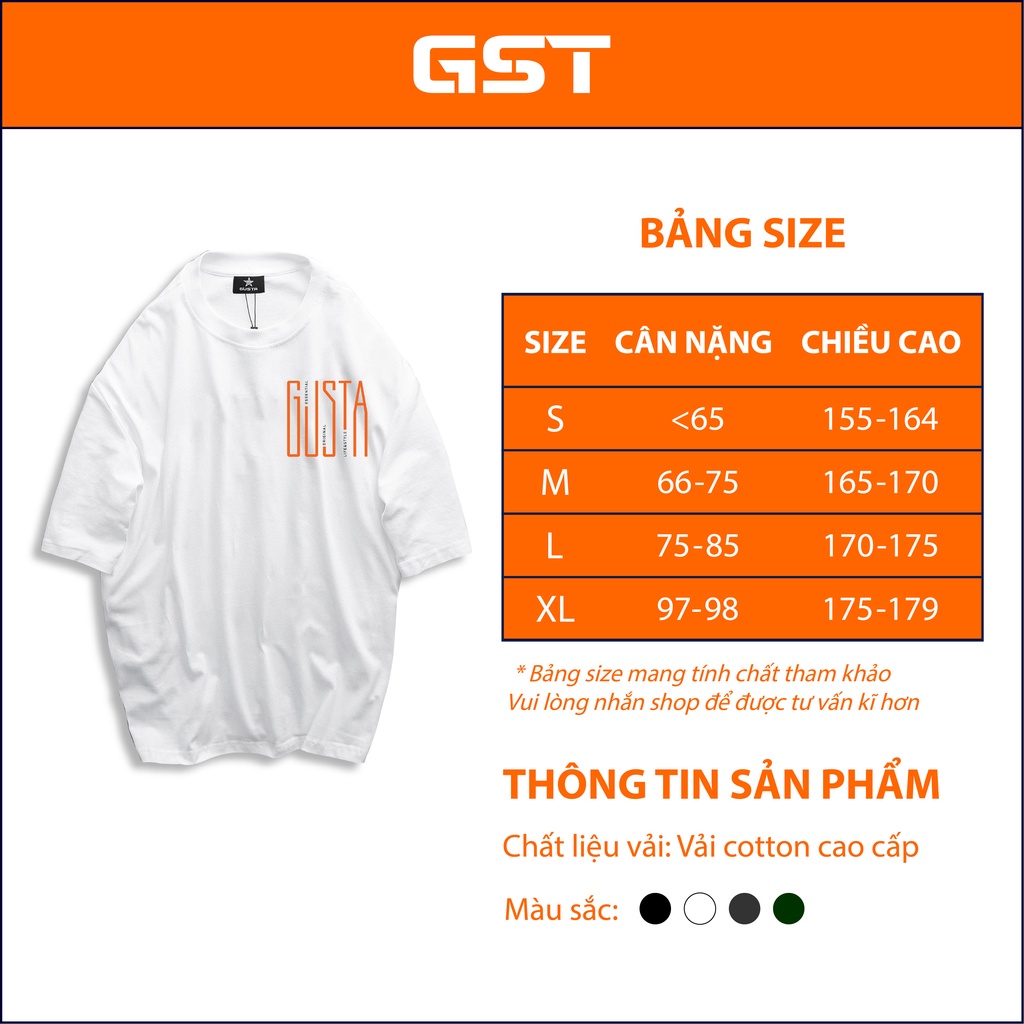 Áo Thun Local Brand GST in hình phông nam nữ tay lỡ form rộng