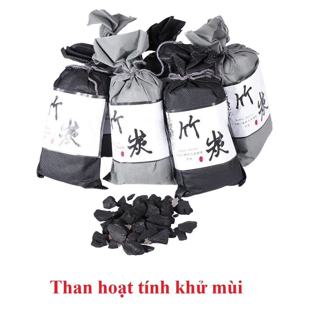 Than hoạt tính khử mùi ẩm mốc, hút ẩm trong ô tô, trong phòng túi 100g PKN-0022