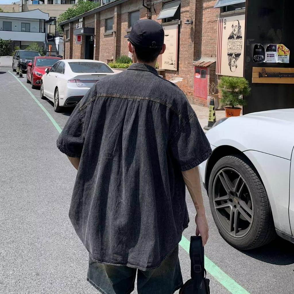 Áo Khoác denim Màu Trơn Thời Trang Hàn Quốc Trẻ Trung Cho Nam