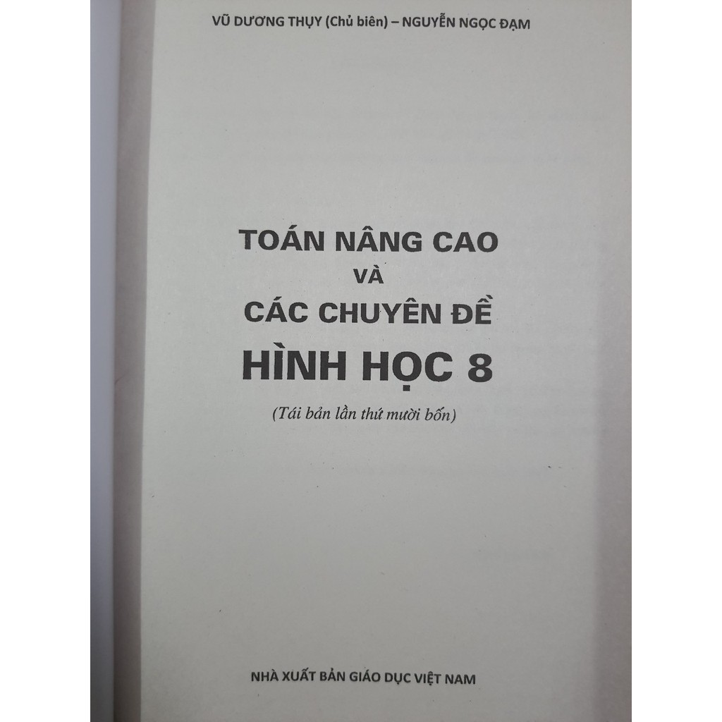 Sách - Toán nâng cao & Các chuyên đề Hình học 8