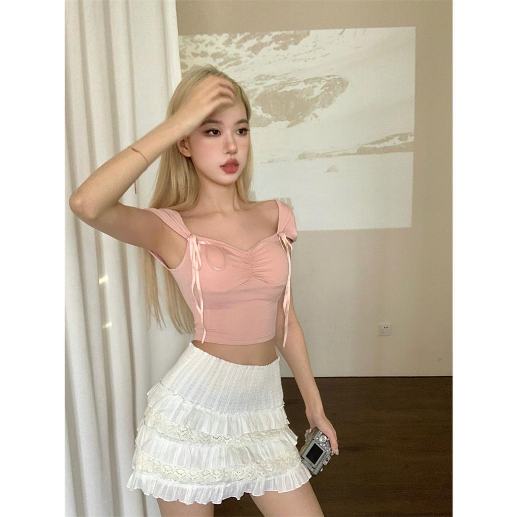 Áo Thun Hai Dây Thiết Kế Quyến Rũ Cho Nữ