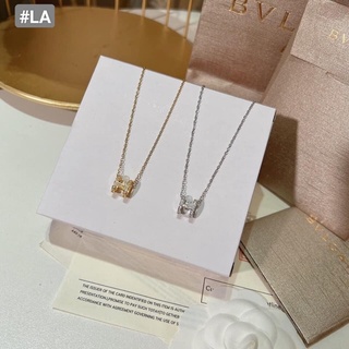 Dây chuyền titan thép mạ vàng 18k mặt hình chữ H đính đá pha lê siêu sáng