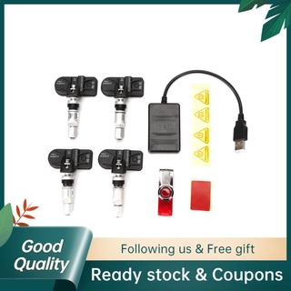☆ready stock☆hệ thống giám sát áp suất lốp xe ô tô tpms với cảm biến trong cho android