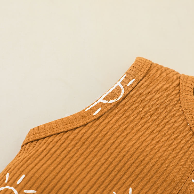 Body Không Tay Cho Bé Trai Sơ Sinh 0-24 Tháng,Bodysuit Liền Thân Mùa Hè Áo Liền Quần Cho Bé trẻ em