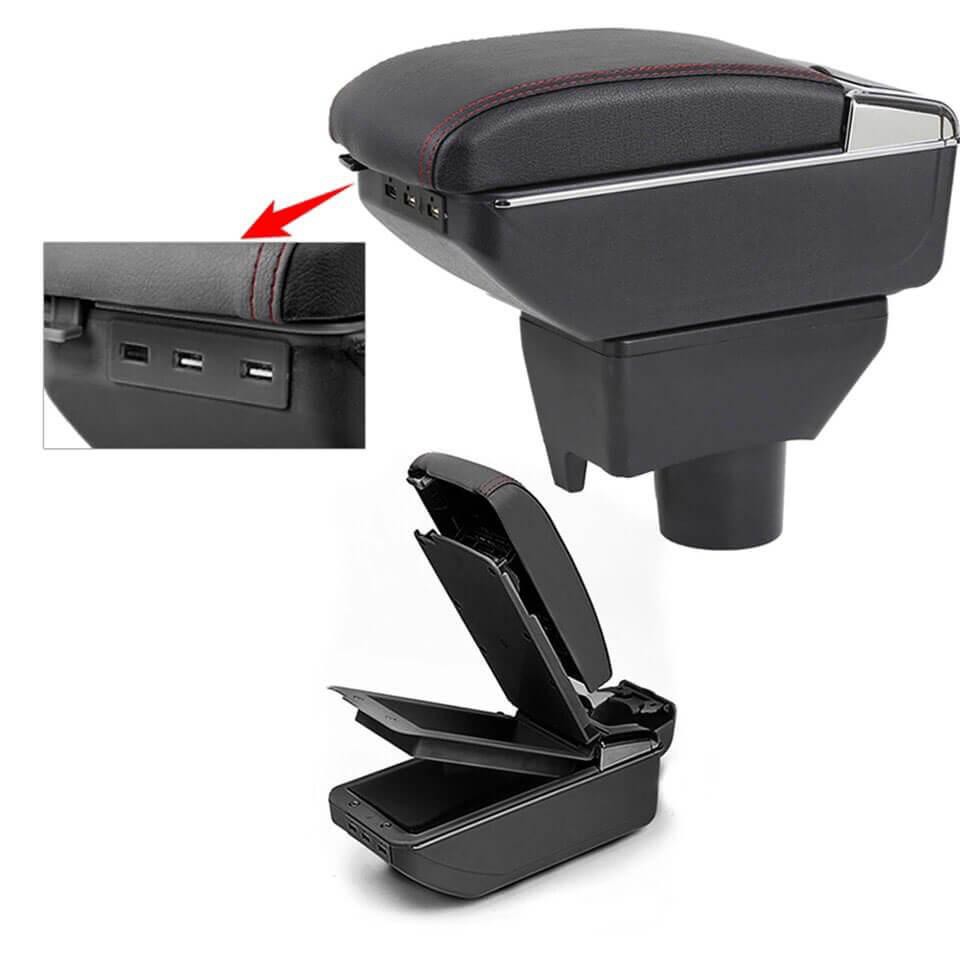 Bệ tỳ tay tích hợp 3 cổng sạc USB theo xe cho Toyota Yaris 2017-2020, Toyota Vios 2019