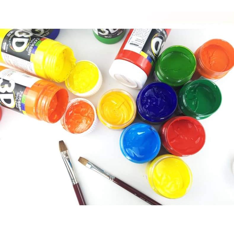 MÀU ACRYLIC 3D, màu vẽ tranh Hộp 300ML