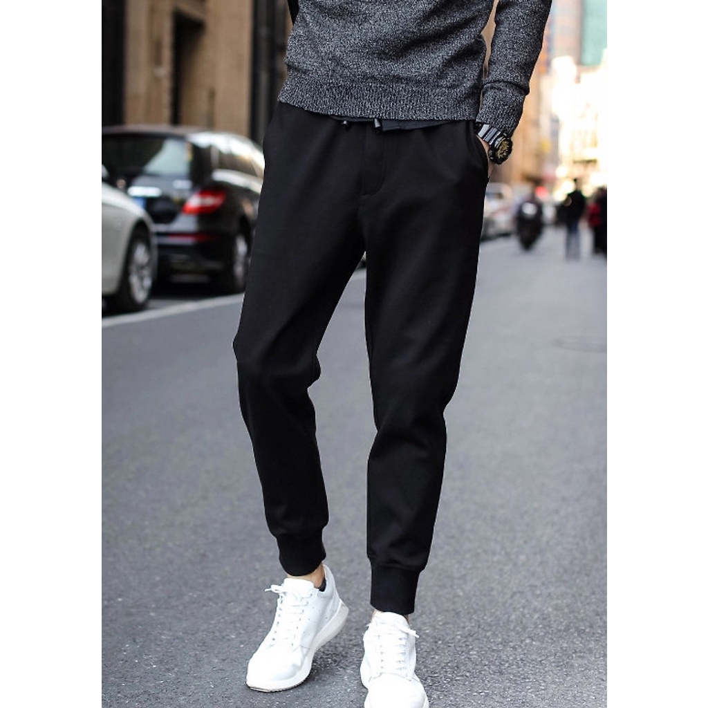 Quần Jogger Nam Nữ Trơn big size Thun Poly 2 da co giãn 4 chiều Phong Cách Thể Dục Thể Thao Năng Động Cá Tính