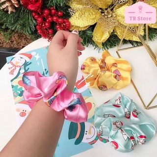 Cột tóc Scrunchies Giáng Sinh, buộc tóc Noel dịp lễ